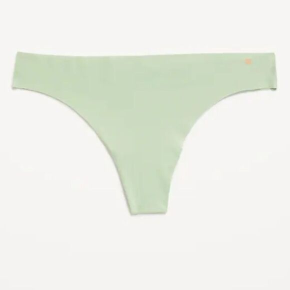 Old navy 2x size Light Green Seamless Thong Low-Rise No-Show panty womens soft - Picture 1 of 10